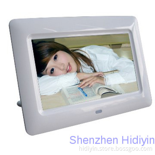 7 inch digital photo frame with rechargeable battery